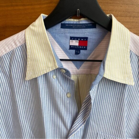 Vintage Tommy Hilfiger Long Sleeve Shirt, Size L - Picture 2 of 10